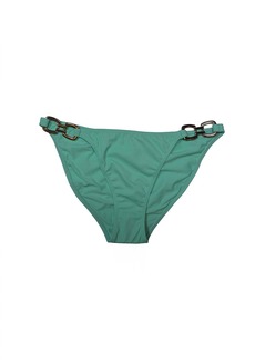 PQ Swim Women's Chain Strap Full Bikini Bottom Swimsuit In Aqua