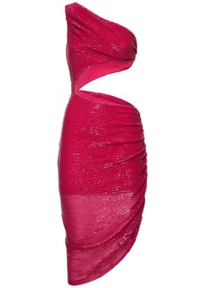 Prabal Gurung Cutout One Shoulder Sequin Dress