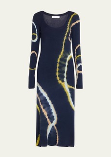 Prabal Gurung Tie-Dye Cashmere Wool Sweater Dress