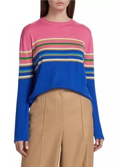 Prabal Gurung Striped Cashmere-Blend Sweater