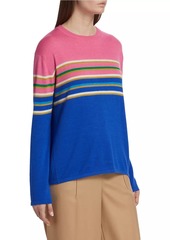 Prabal Gurung Striped Cashmere-Blend Sweater