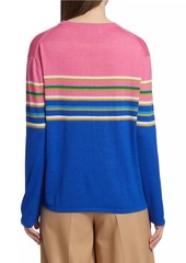 Prabal Gurung Striped Cashmere-Blend Sweater