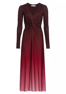 Prabal Gurung Twist-Front Midi-Dress