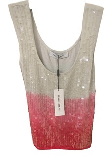 Prabal Gurung Women's Sequin Tank Top In Pink-Grey