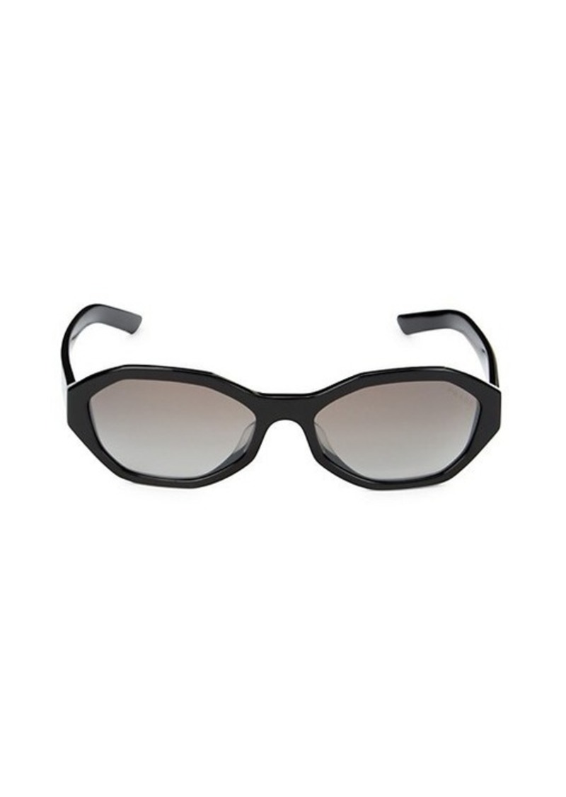 prada 56mm geometric sunglasses