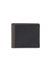 Prada bi-fold logo wallet