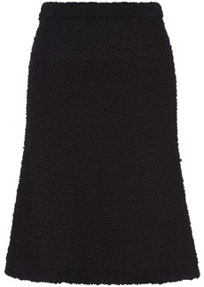 Prada Bouclé mohair knit skirt