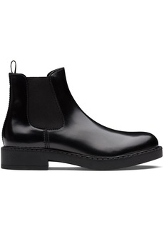Prada brushed leather Chelsea boots