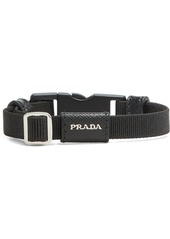 Prada logo-lettering buckled bracelet