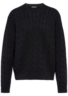 Prada cable-knit cashmere jumper