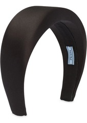 Prada logo-patch padded headband