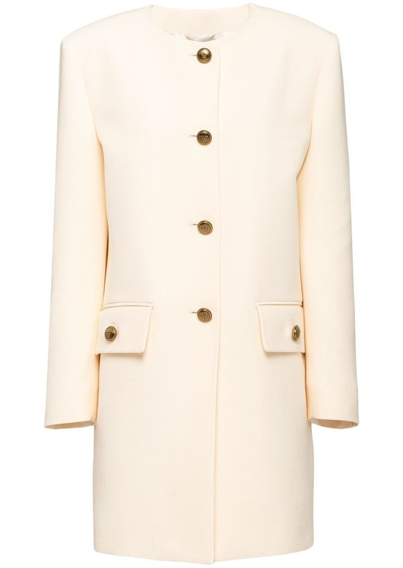 Prada single-breasted tricotine coat