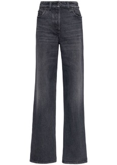 Prada low-rise faded-effect jeans