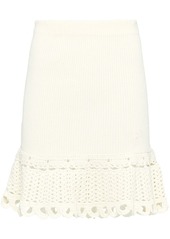 Prada crochet-knit midi skirt