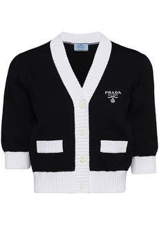 Prada cropped cotton cardigan