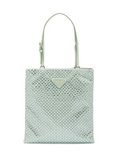 Prada crystal-embellished satin handbag