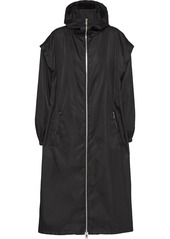 Prada drop-shoulder hooded coat