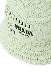 Prada logo-embroidered bucket hat
