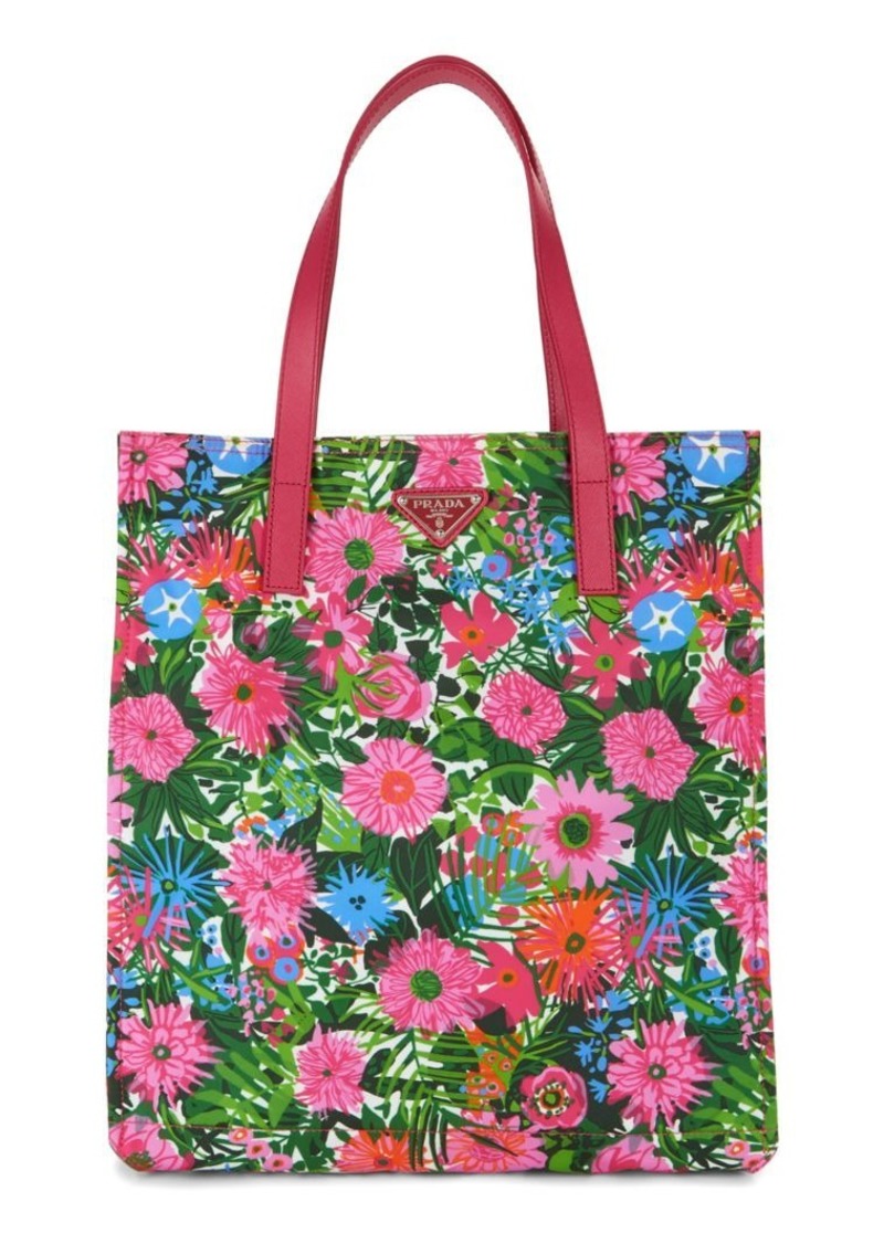 Floral Nylon Tote Bag - 69% Off!
