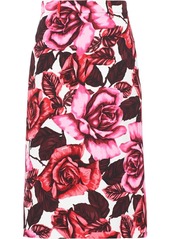 Prada floral poplin skirt
