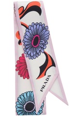 Prada floral-print twill scarf