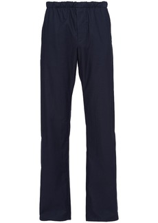 Prada elasticated-waist cotton trousers