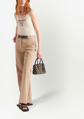 Prada gabardine wide-leg trousers