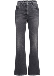 Prada high-rise cropped washed denim jeans