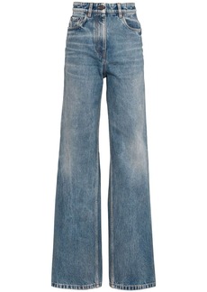 Prada bleached-effect straight-leg jeans