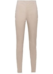 Prada high-rise poplin trousers