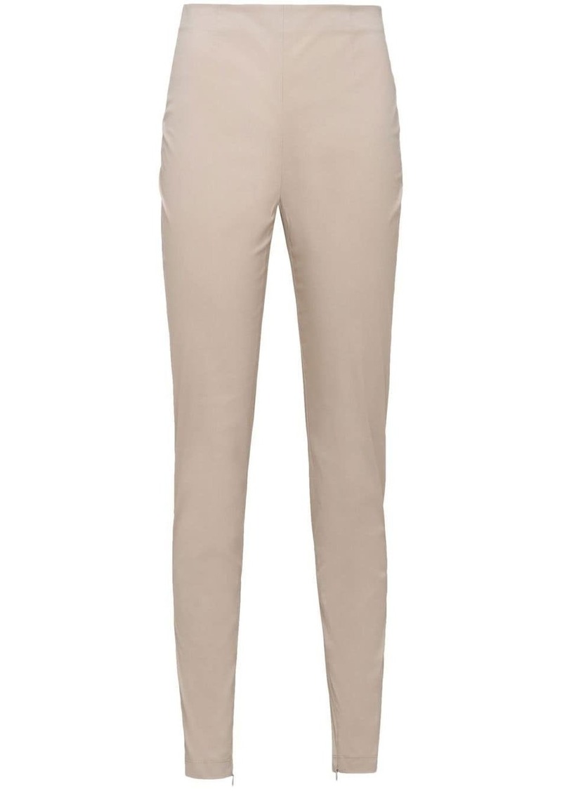 Prada high-rise poplin trousers