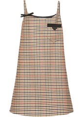Prada houndstooth-pattern shift dress