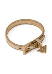 Prada triangle-logo leather bracelet