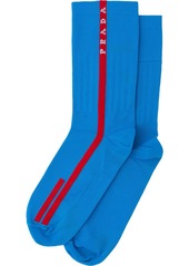 Prada Linea Rossa intarsia logo socks