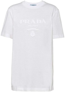 Prada embroidered jersey T-shirt