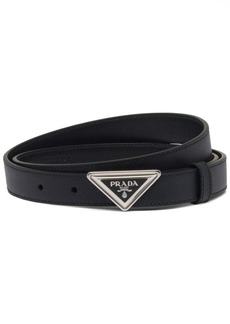 Prada logo-buckle Saffiano leather belt