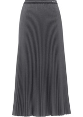 Prada logo-detail pleated skirt