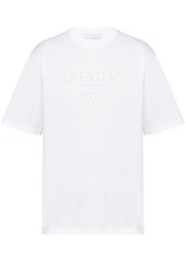 Prada raised logo round-neck T-shirt