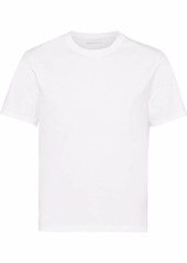 Prada logo-embroidered cotton T-shirt