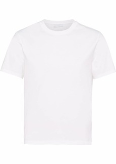 Prada logo-embroidered cotton T-shirt