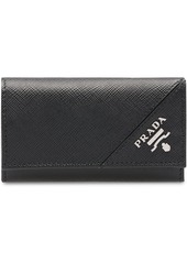 Prada leather keychain wallet