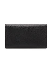 Prada leather keychain wallet