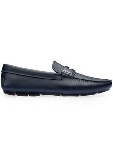 Prada logo lettering driving loafers