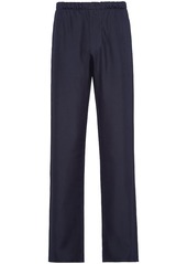 Prada elasticated-waist silk trousers