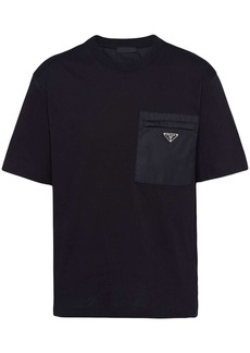 Prada Re-Nylon panelled T-shirt