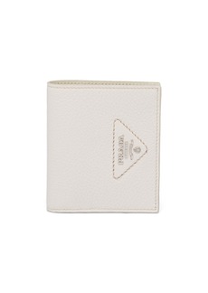 Prada logo-plaque bi-fold wallet