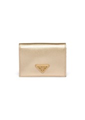 Prada logo-plaque card-holder