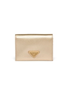 Prada logo-plaque card-holder