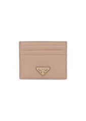 Prada logo plaque card holder