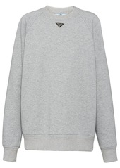 Prada triangle-logo sweatshirt